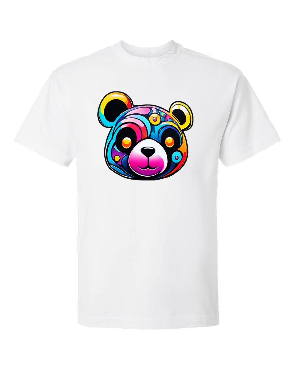 Trippy Bear PREMIUM tee - avail. in 8 colors, color: white