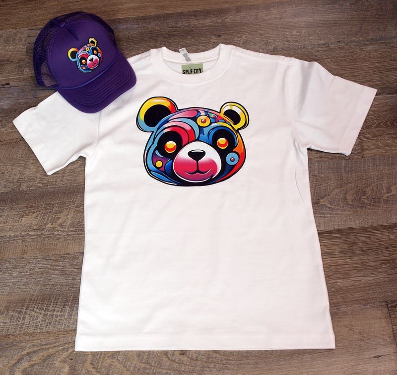 Trippy Bear PREMIUM tee - avail. in 8 colors