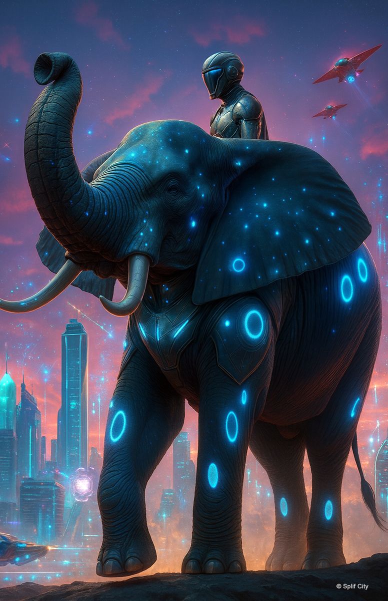 SC Elephant Rider 5 print