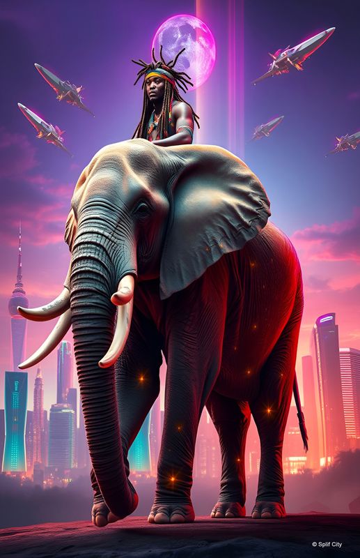 SC Elephant Rider 15 print