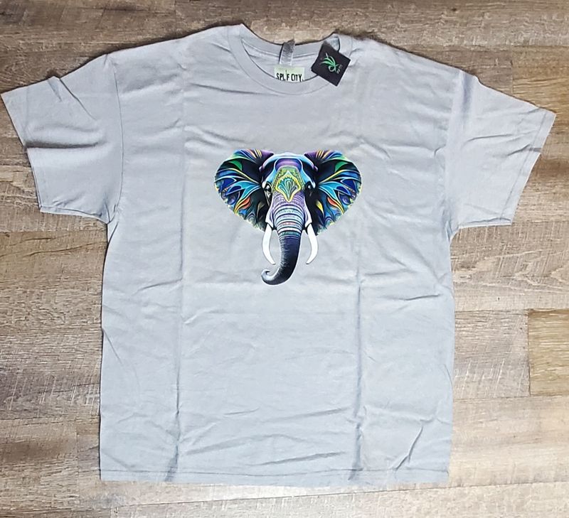 Elephant tee 33 - grey