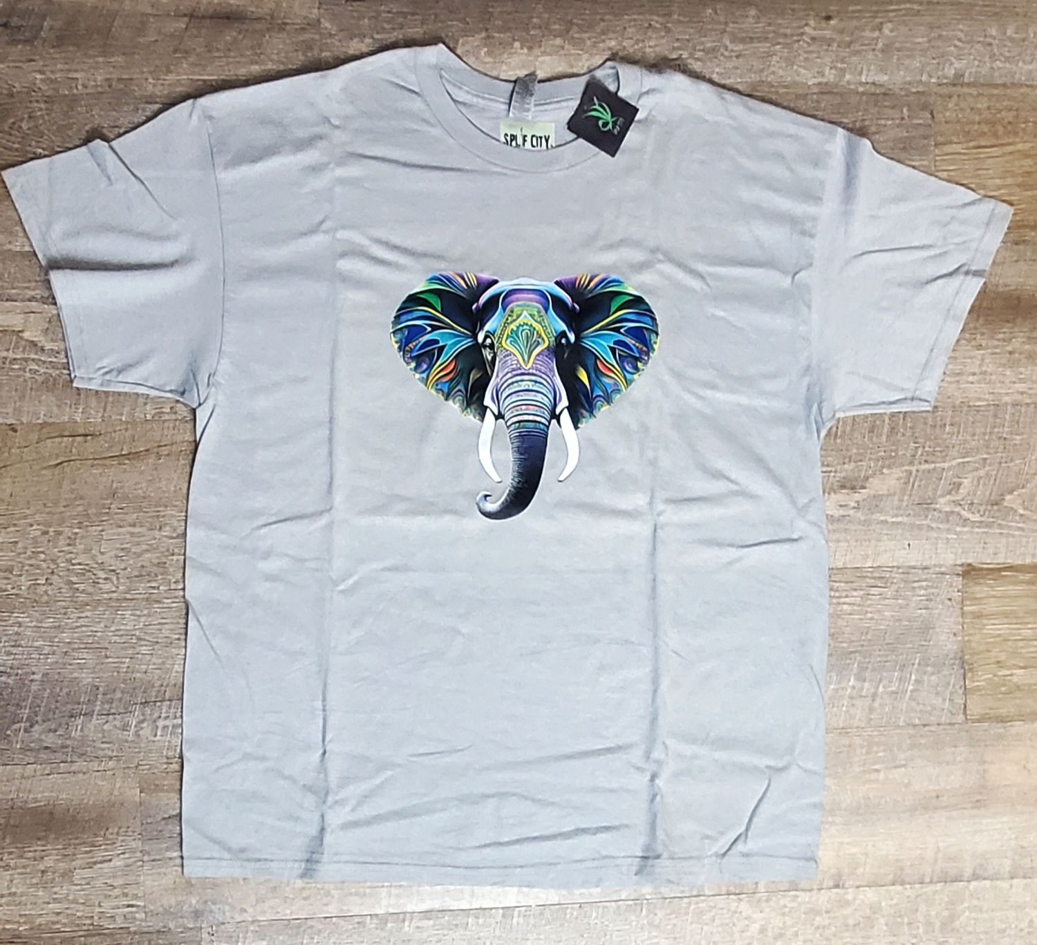 Elephant tee 33 - grey