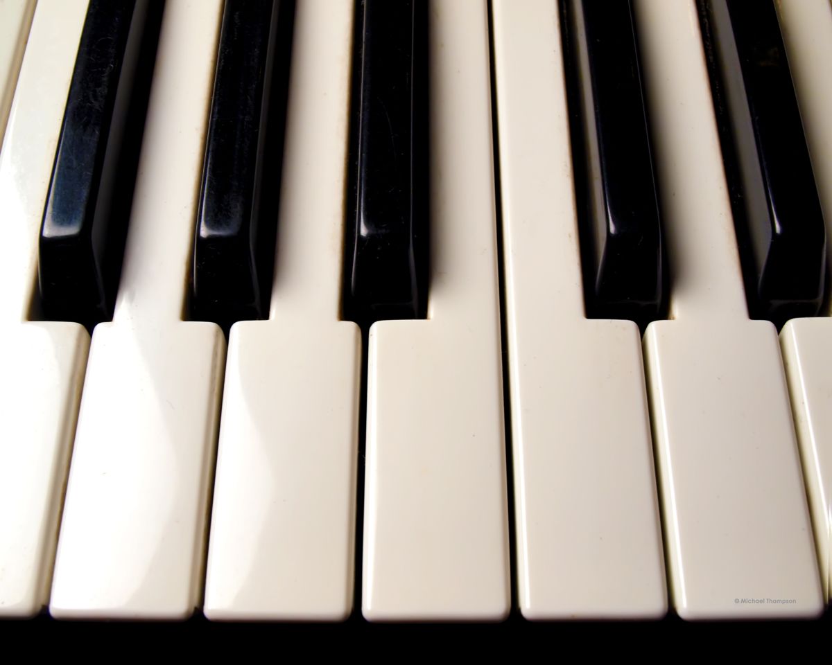 Keyboard Keys photographic canvas wrapped print 18x24