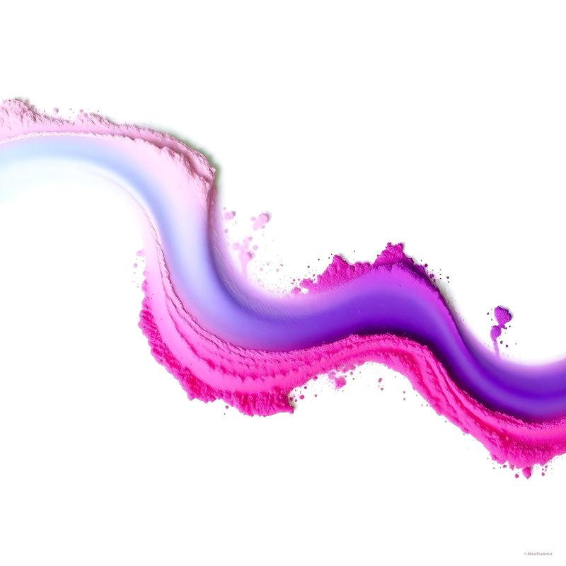 Powder Wave 3 canvas wrapped print 24x24