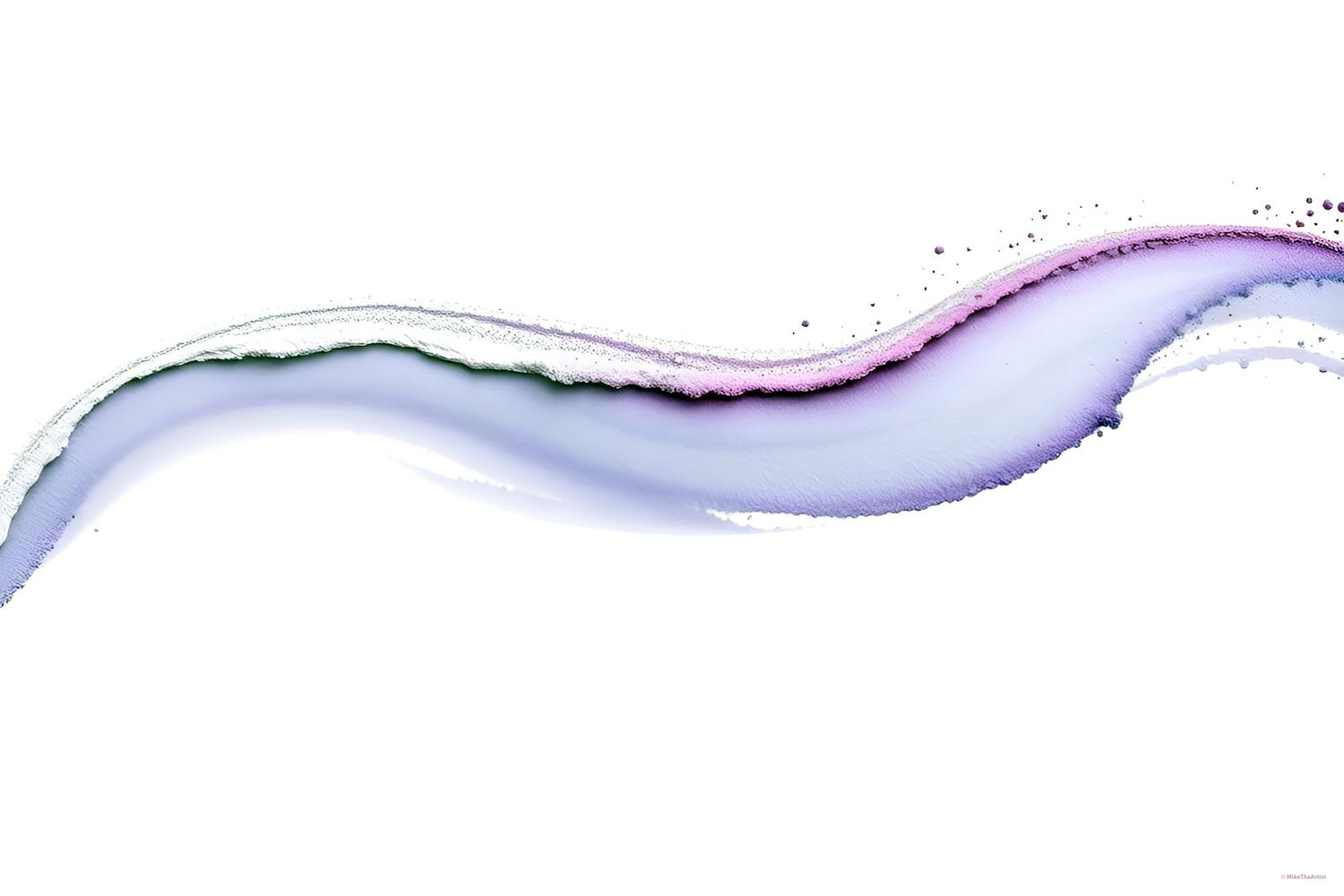 Powder Wave 2 canvas wrapped print 36x24