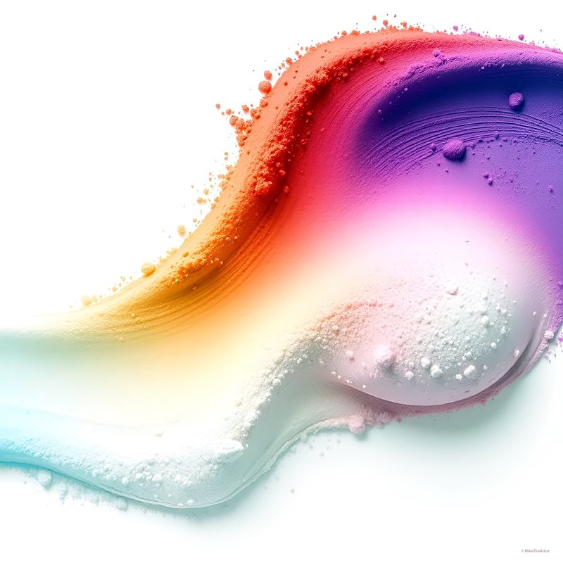 Powder Wave 4 canvas wrapped print 24x24