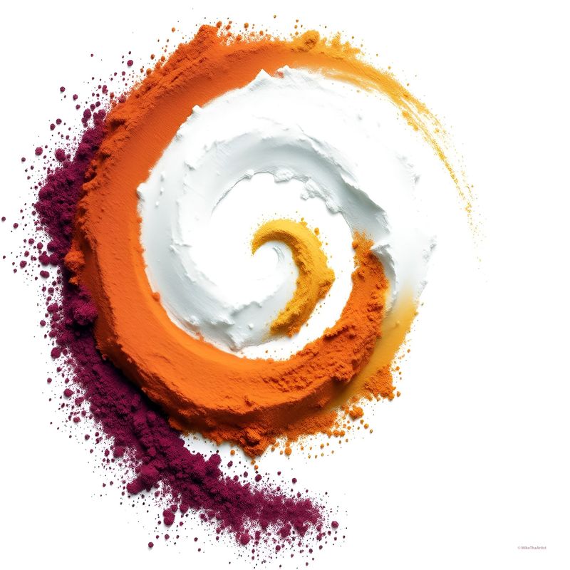 Powder Spiral 1 canvas wrapped print 24x24
