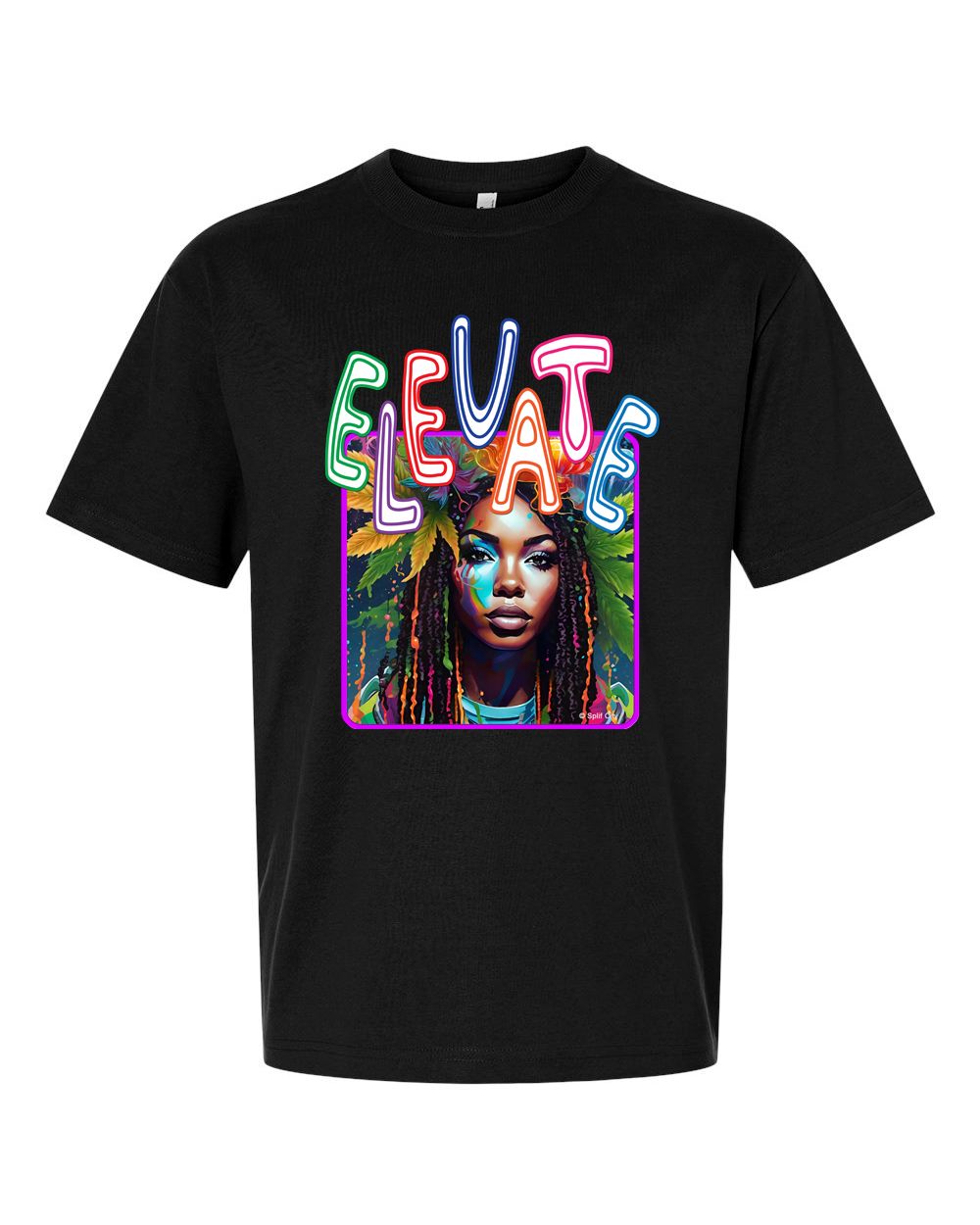 Cannabis Queen Elevate Premium graphic tee, color: black