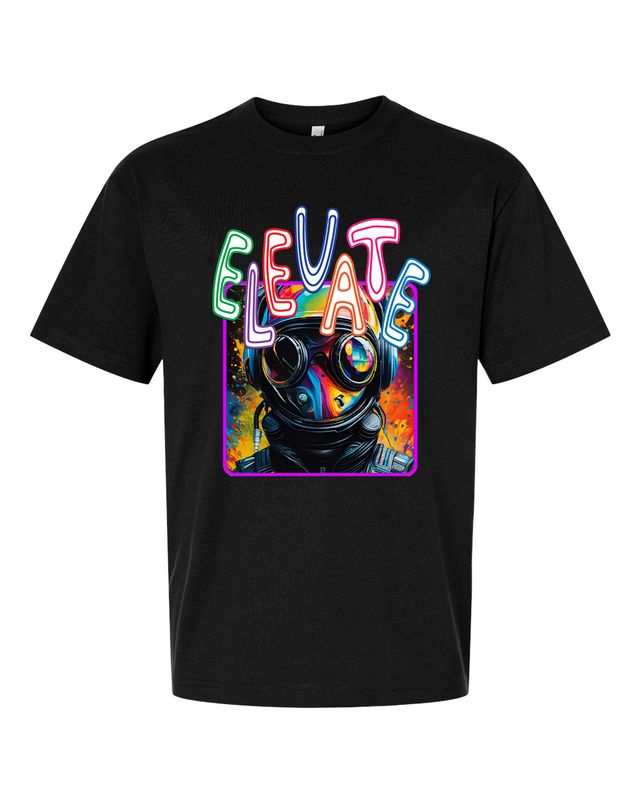 Trippy Astronot 6 Elevate Premium graphic tee