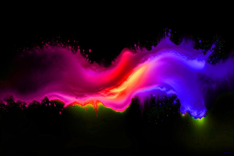 Powder Wave 4B canvas wrapped print 36x24
