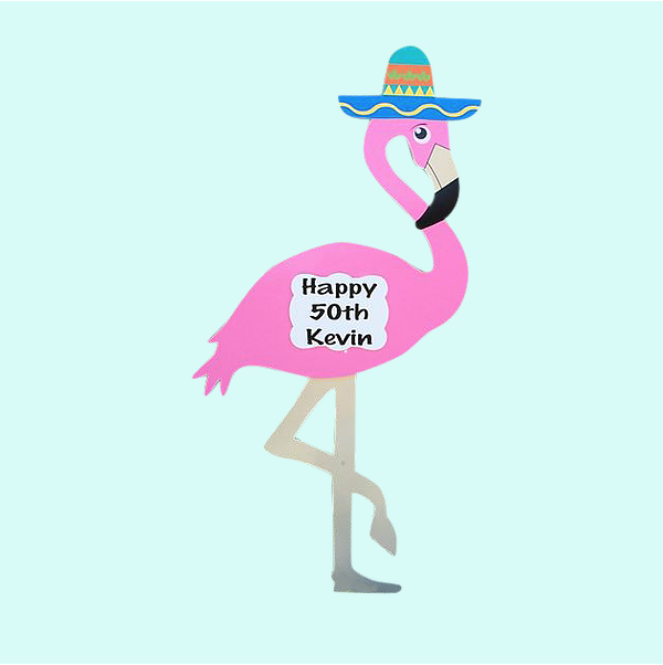 Flamingo Yard Sign Rental