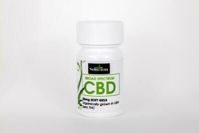 Broad Spectrum CBD 25mg Soft Gels (30 count) Broad Spectrum CBD 25mg Soft Gels (30 count)