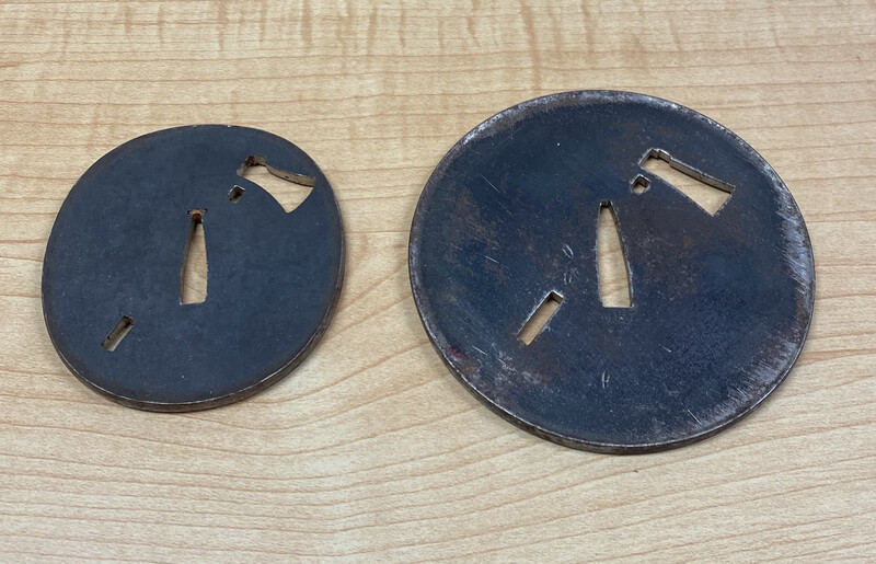 Kotetsu Axe Tsuba - Wakizashi