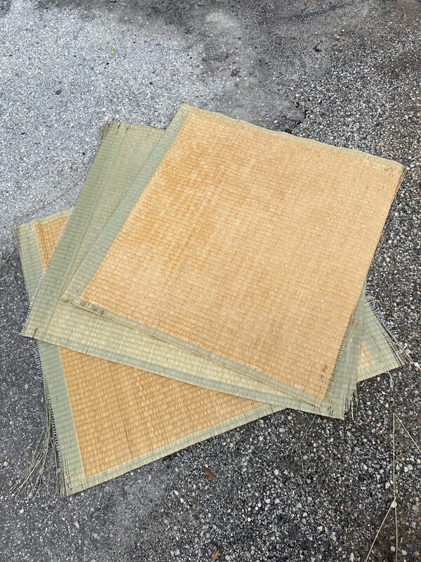 Tatami Omote Target - Used Japanese - 8 Half Mats Box