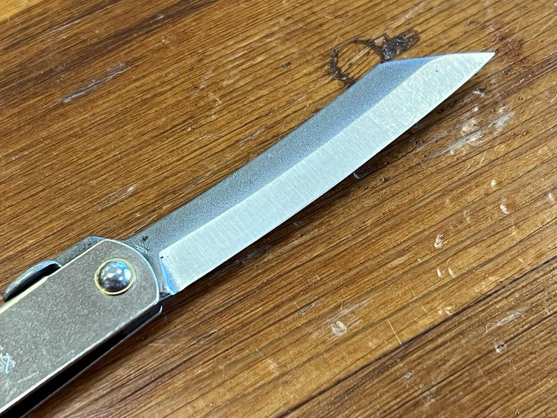 Knife - Japanese Traditional Pocket Knife - Silver