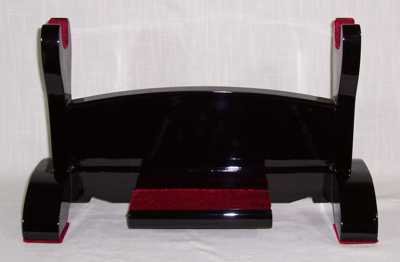 Table-top Black Lacquer Single Sword Display (Special Order)