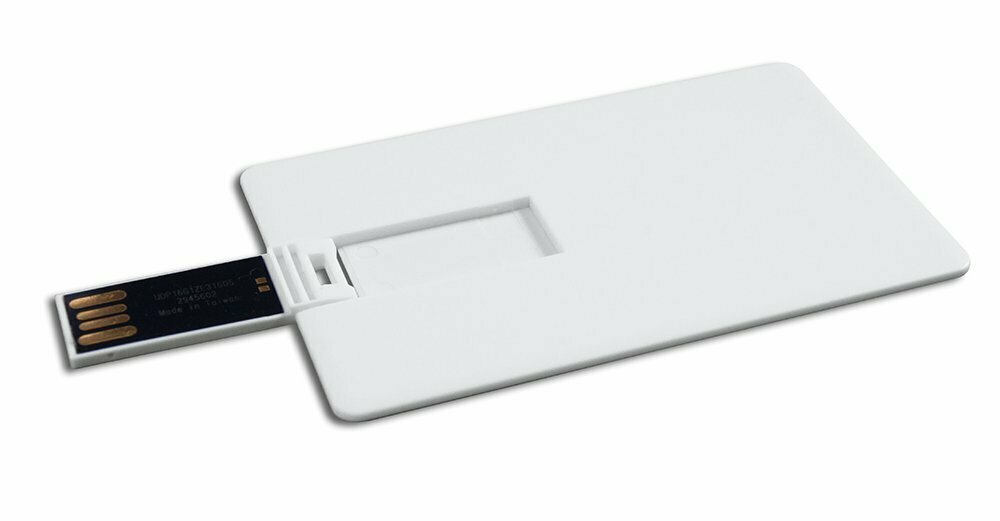 CHIAVETTA USB SLIMCARD BIANCO 4G