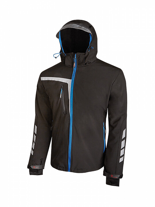 U-POWER - Giacca Soft Shell Modello QUICK BLACK CARBON PE114BC