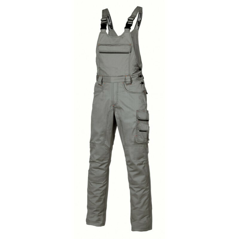 Abbigliamento da lavoro U-Power Salopette JOKE colore STONE GREY - HY020SG, COLORE: code HY020SG col. STONE GREY