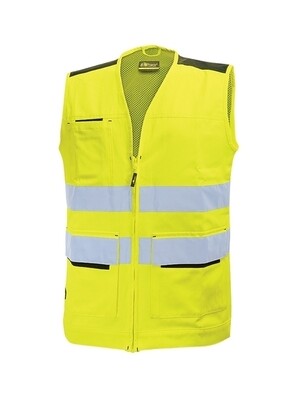 Gilet Alta Visibilità SMART - YELLOW FLUO - U-Power HL153YF Gilet Alta Visibilità SMART - YELLOW FLUO - U-Power HL153YF
