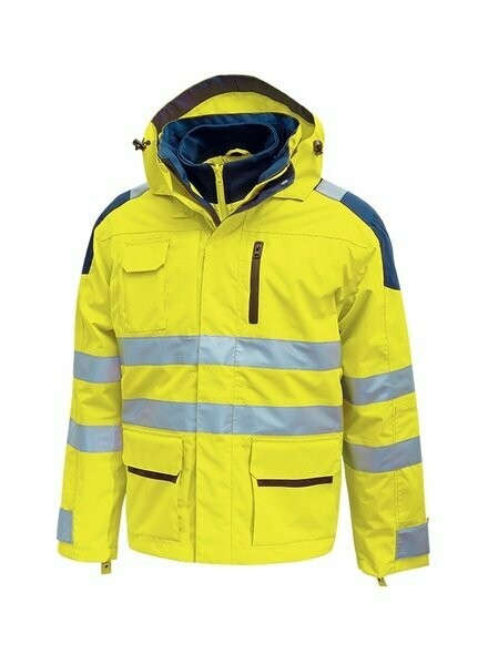 U-Power Giacca alta visibilità Orange Fluo BACKER YELLOW FLUO - HL162YF U-Power Giacca alta visibilità Orange Fluo BACKER YELLOW FLUO - HL162YF