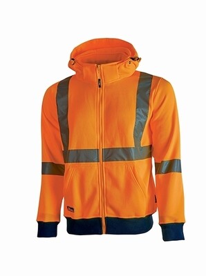 U-POWER Melody HL180OF - ORANGE FLUO - Felpa full zip con strisce riflettenti U-POWER Melody HL180OF - ORANGE FLUO - Felpa full zip con strisce riflettenti