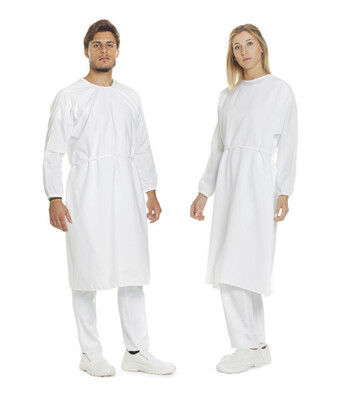 Camice Unisex ABBIGLIAMENTO INDUSTRIE ALIMENTARI A NORMA HACCP