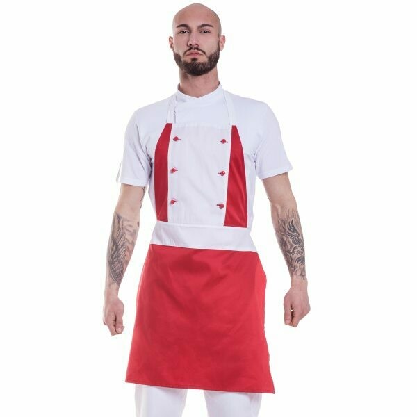 E002 Grembiule rosso cucina