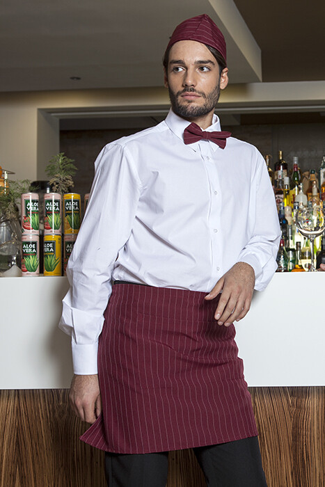 Grembiule Bar Pasticceria Gelateria Unisex Corto Gessato