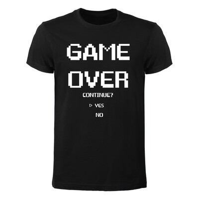 T-shirt Uomo - Game Over! Continue? Yes/No