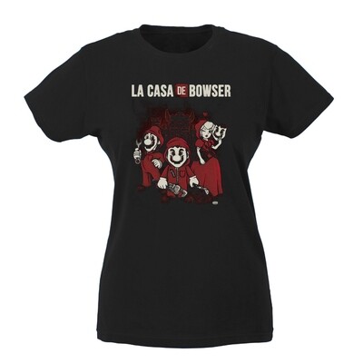 T-shirt Donna - La Casa de Bowser " La casa di carte "