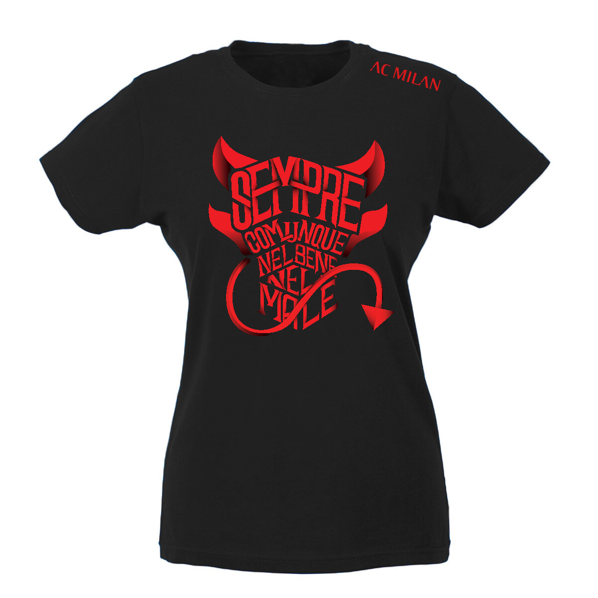 T-shirt Donna - AC Milan Rossoneri *Sempre comunque nel bene nel male*