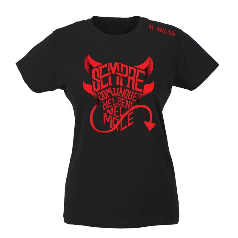 T-shirt Donna - AC Milan Rossoneri *Sempre comunque nel bene nel male*