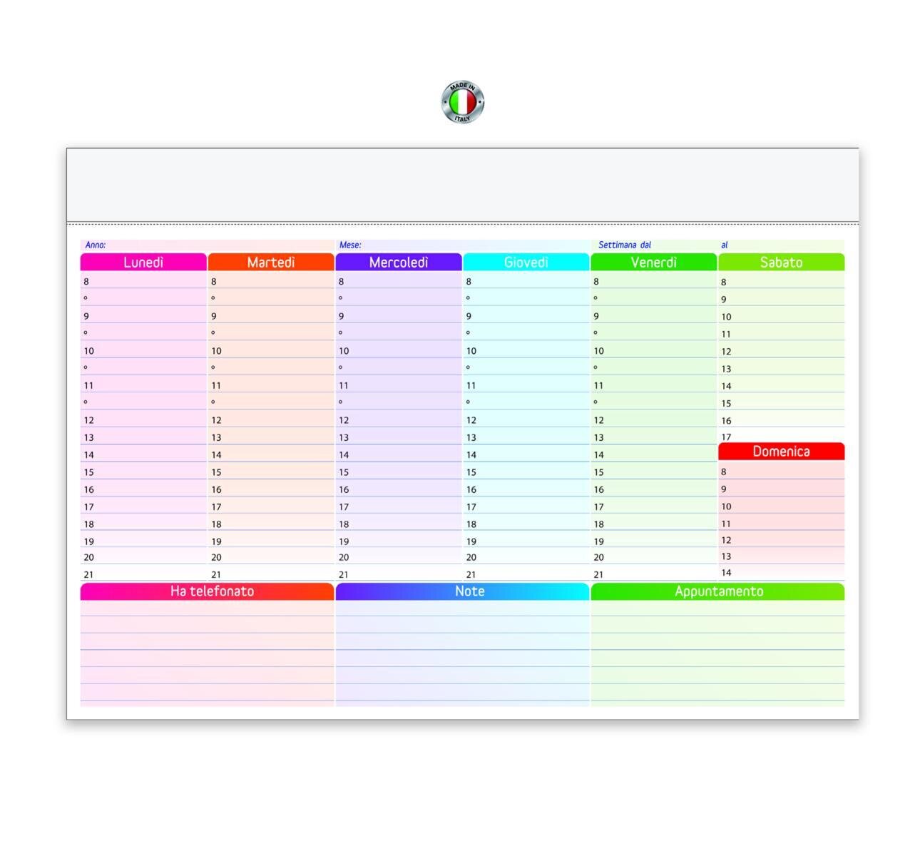 PLANNING DA TAVOLO