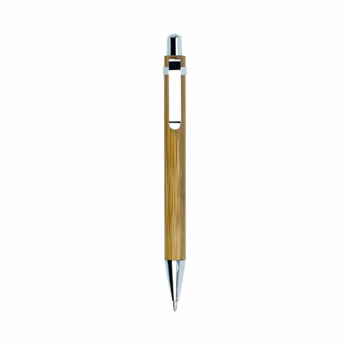 penna a sfera in Bamboo particolari in metallo (Prezzo singolo 1.08€)