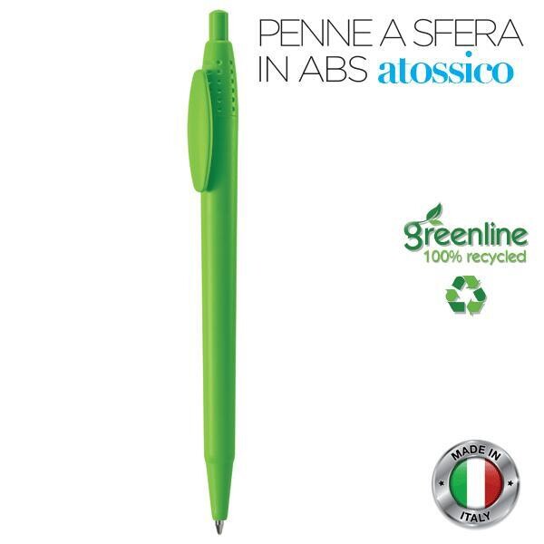 penna a sfera in ABS ricilato ATOSSICO"blu refil" (Prezzo singolo  1.18€)