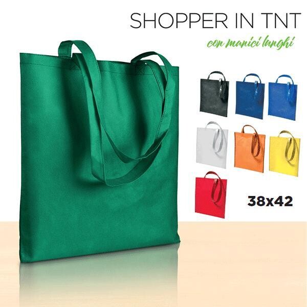 BORSA DA SHOPPING CON MANICI LUNGHI TNT 38X42 - COD: AQ 4023