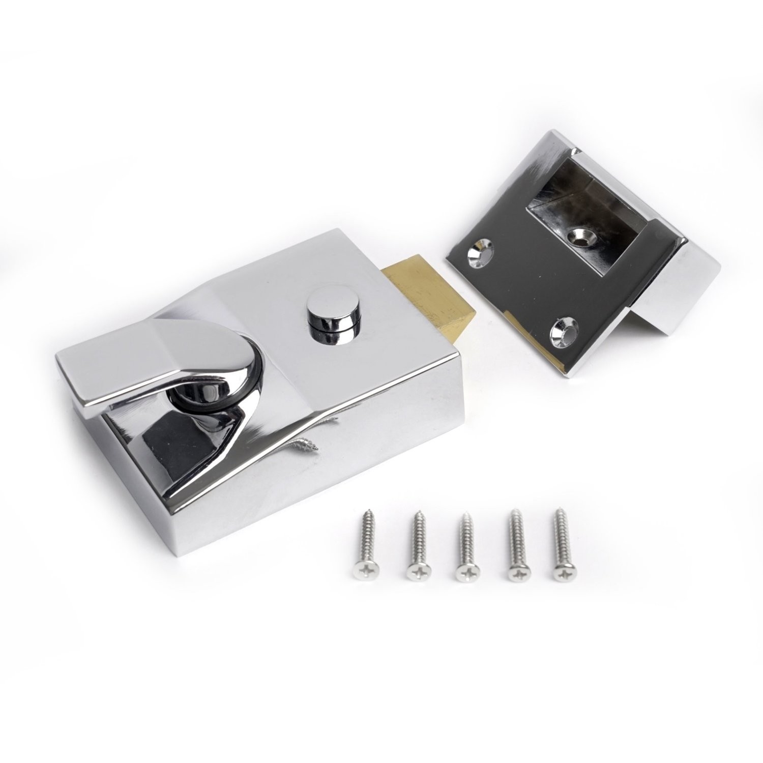 Modern Chrome 60mm Nightlatch