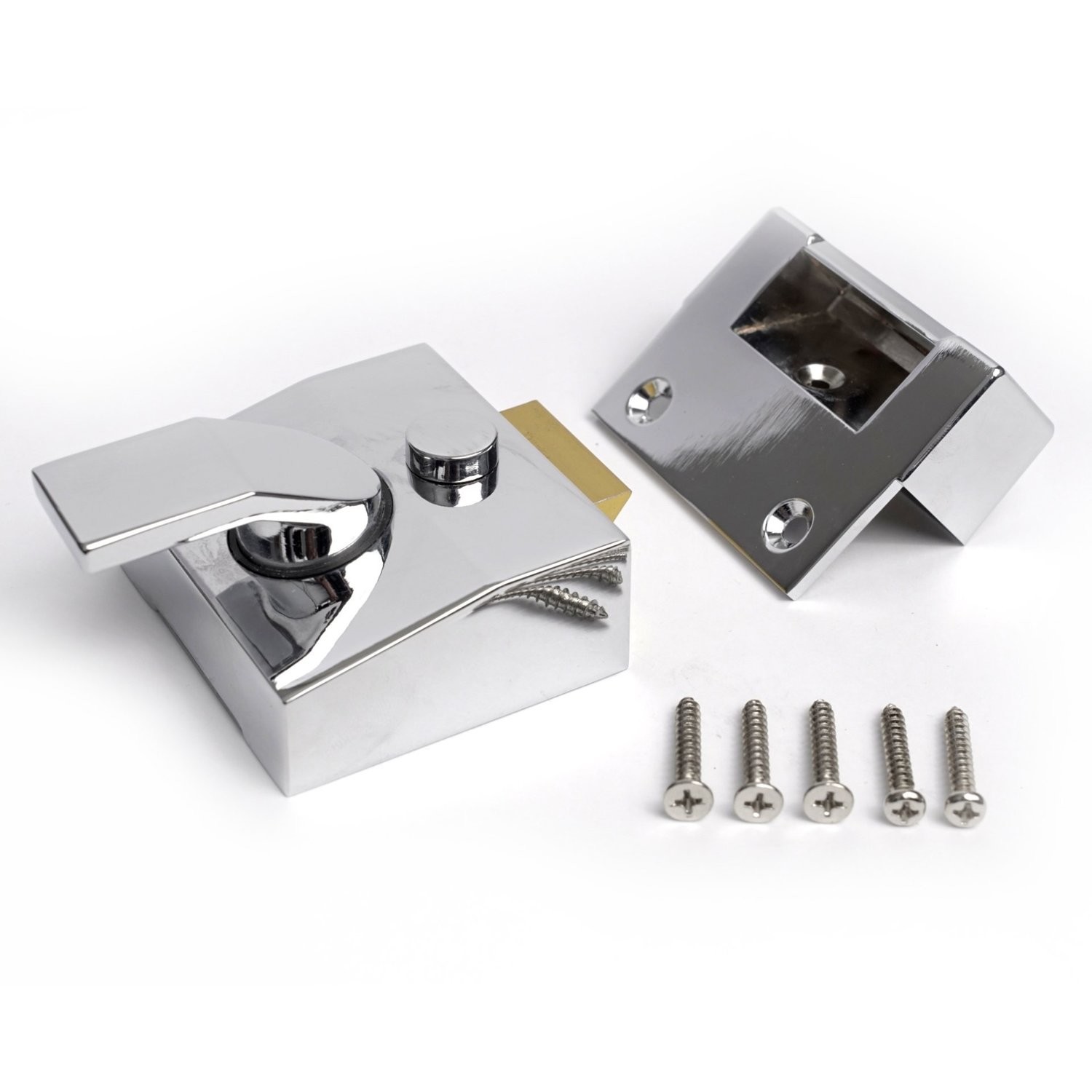 Modern Chrome 40mm Nightlatch