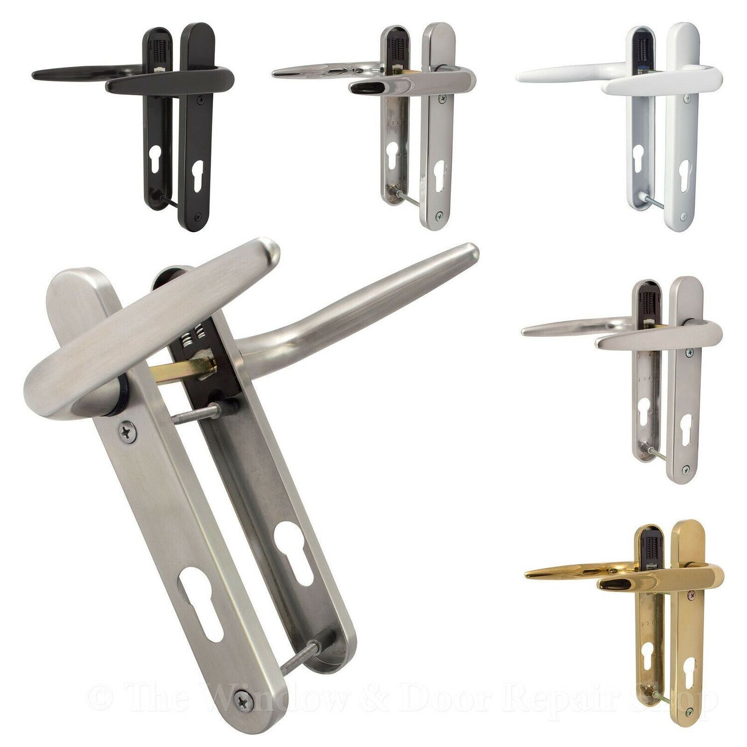 Trojan Sparta Sprung Door Handle (Short Backplate).