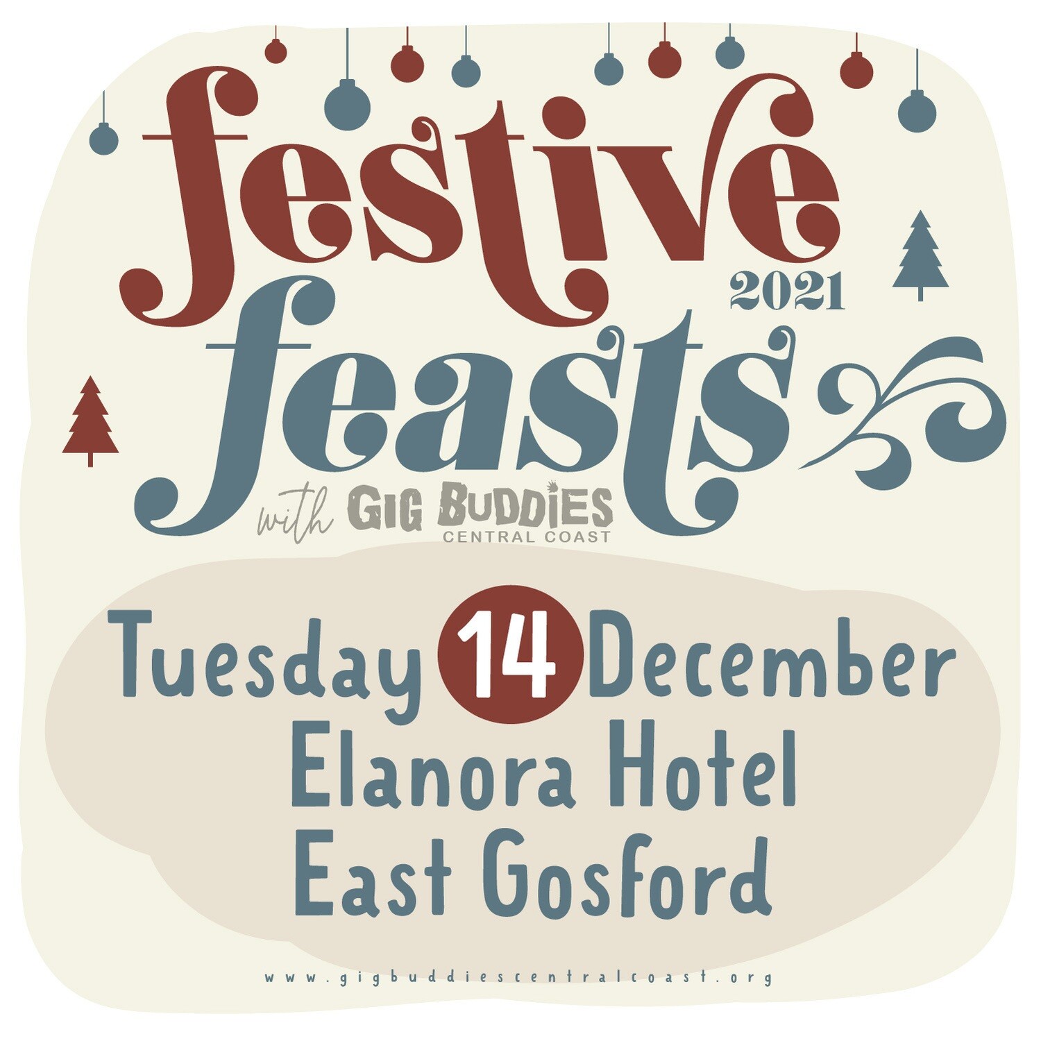 Gig Buddies Central Coast festive gathering @ Elanora Hotel, East Gosford - Tuesday 14 December