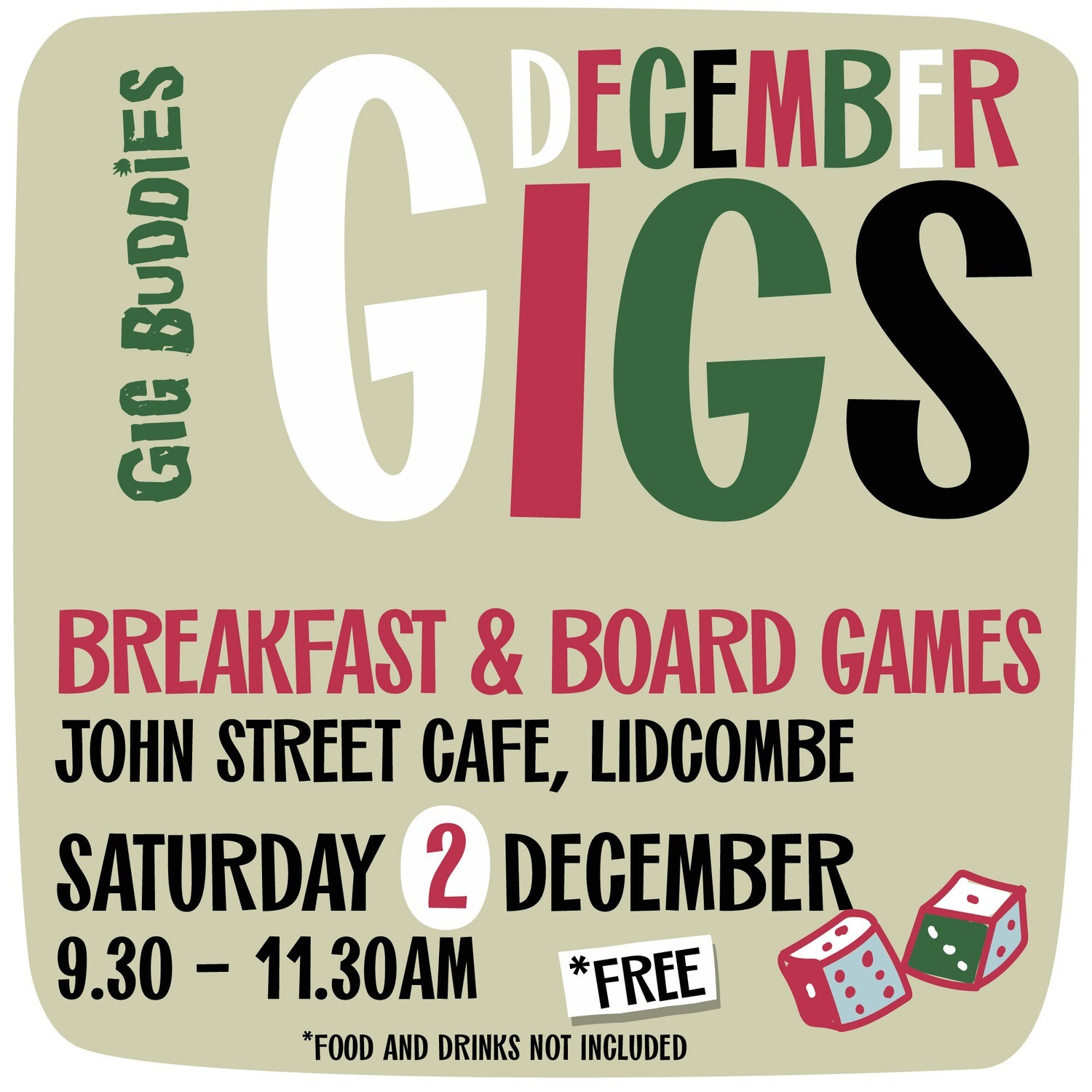 Breakfast and Board Games @ John Street Cafe, Lidcombe - Saturday 2 December