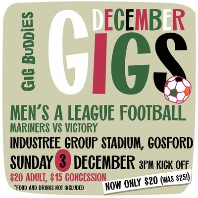 Central Coast Mariners vs. Melbourne Victory @ Gosford - Sunday 3 December