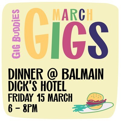 Dinner and DJ @ Balmain - Dicks Hotel - Friday 15 March