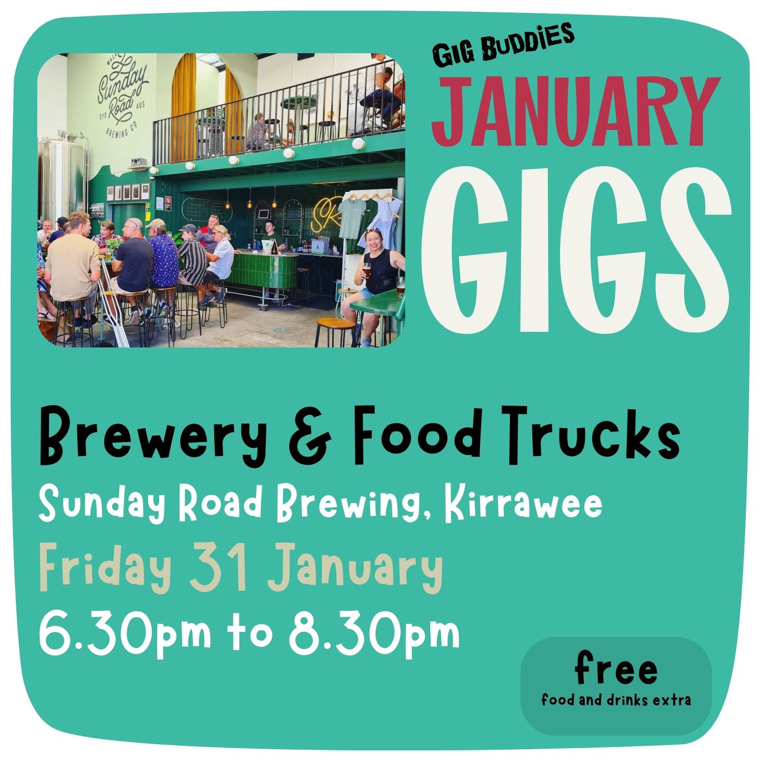 Sunday Road Brewing @ Kirrawee - Friday 31 January