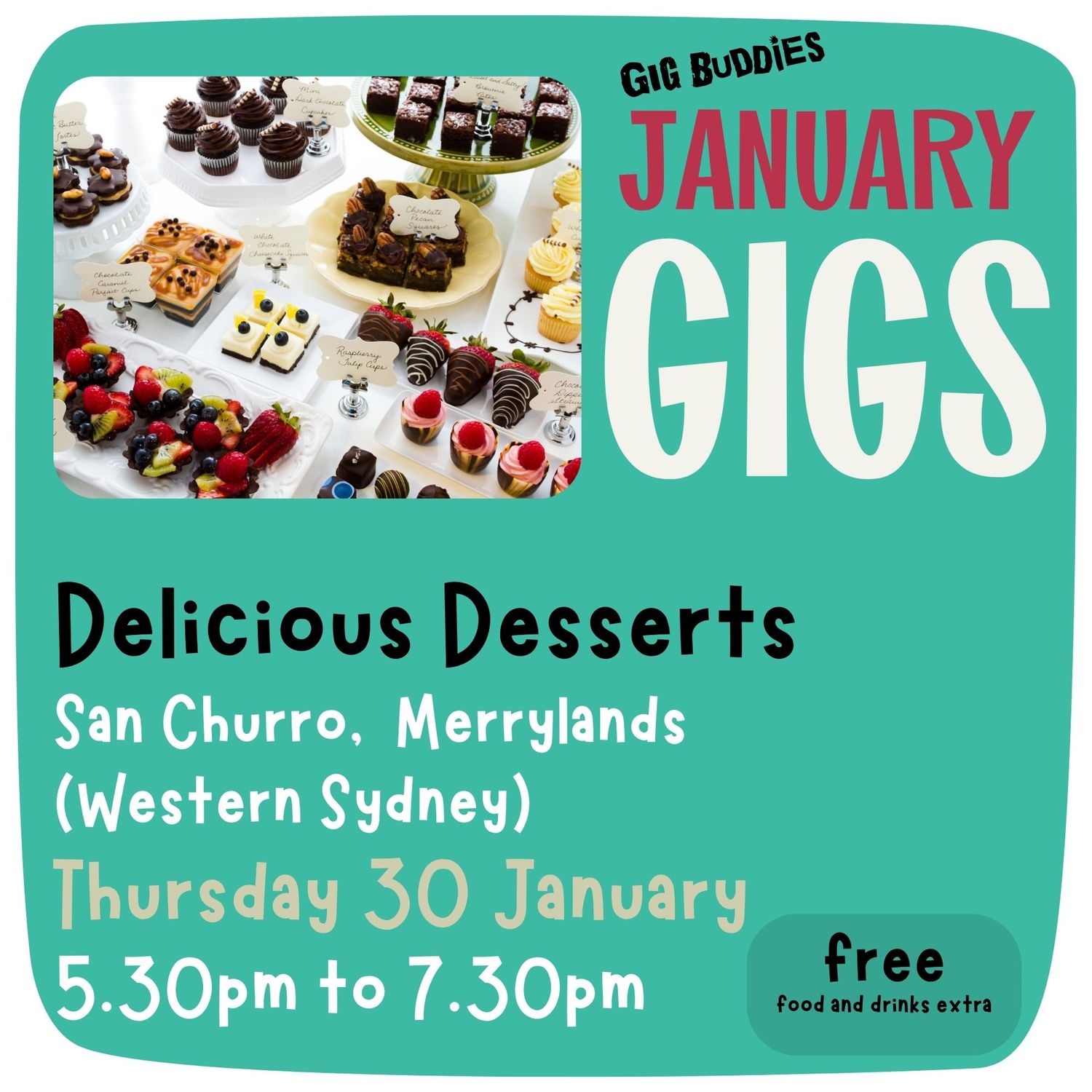 Delicious Desserts @ Merrylands - Thursday 30 January