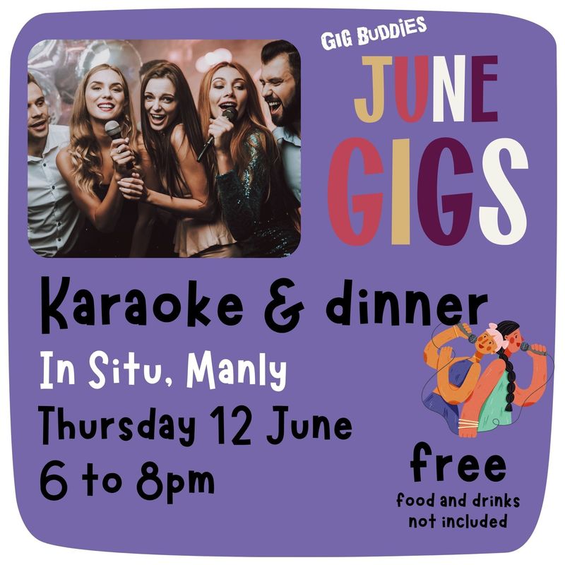 Karaoke &amp; dinner @ Manly - Thursday 12 June
