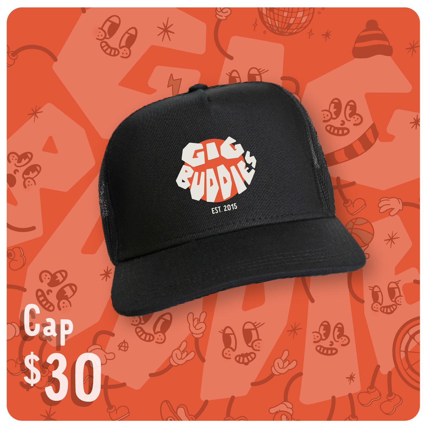 Black Limited Edition Trucker Cap - Gig Buddies