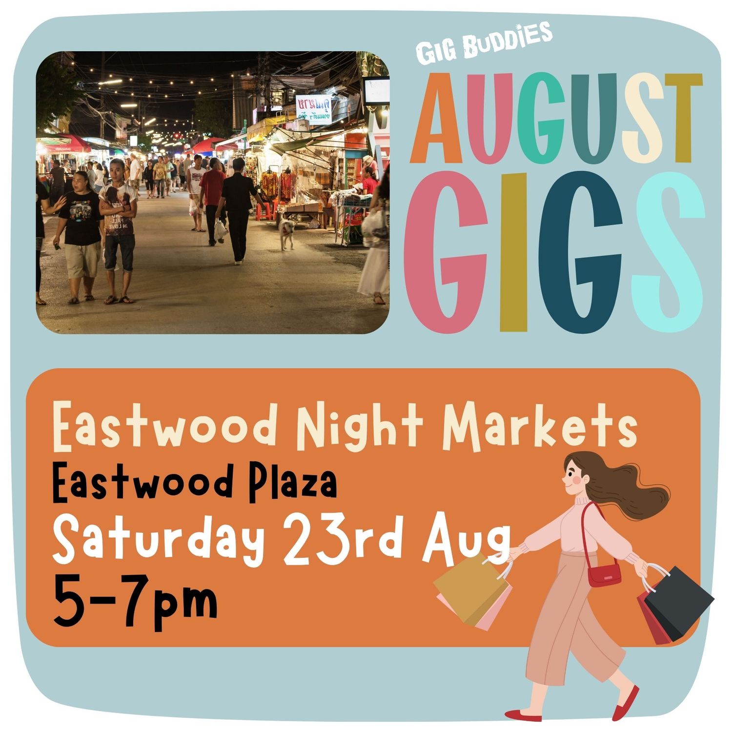 Eastwood Night Markets  @ Eastwood Plaza - Saturday 23rd August
