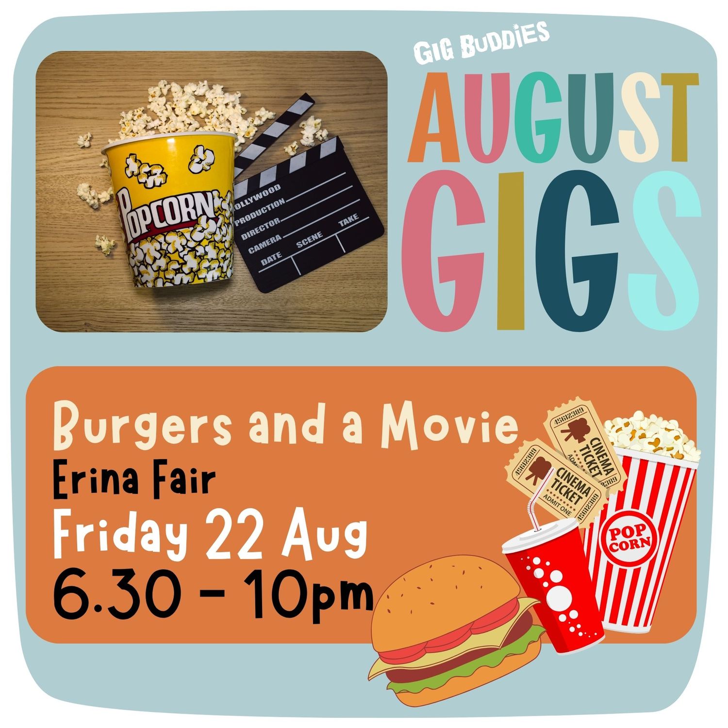 Burgers and a movie @ Erina Fair - Friday 22 August